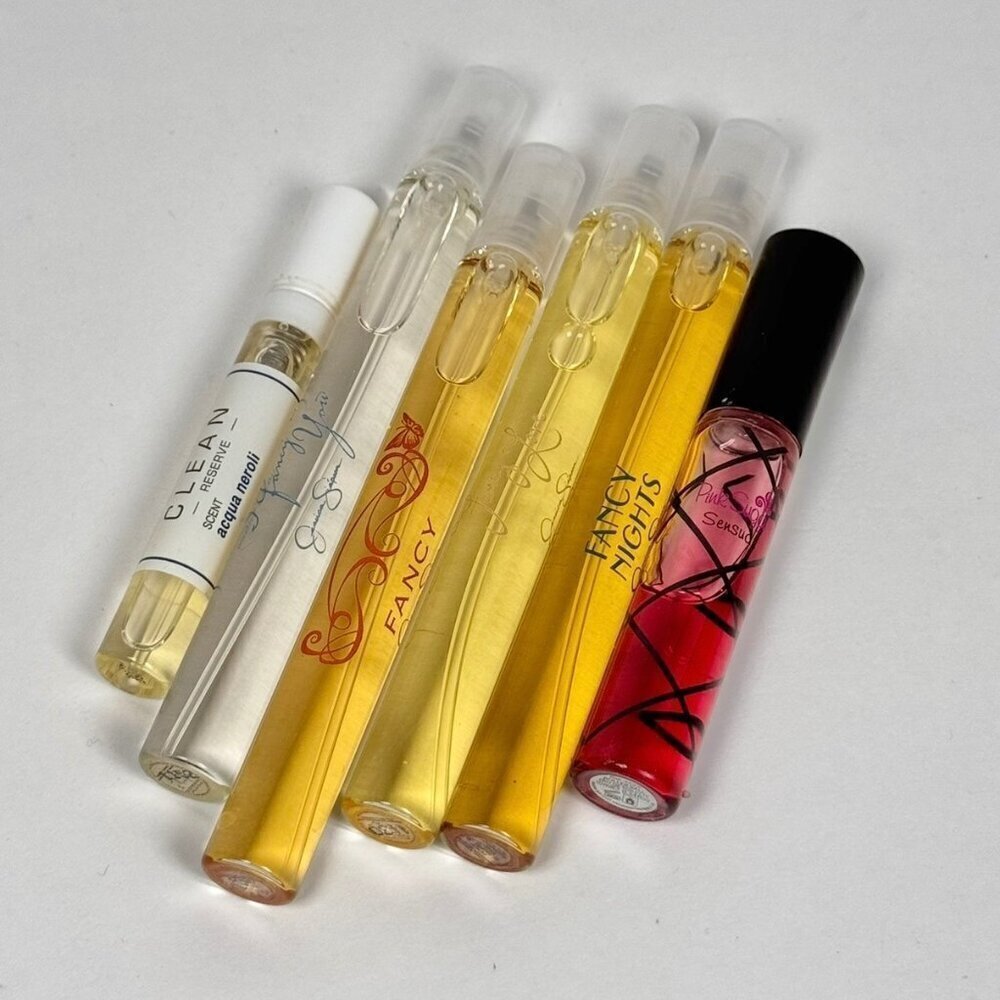 Perfume Travel Size Set 6 PCs Set Jessica Simpson Clean Aquolina's Pink Sugar